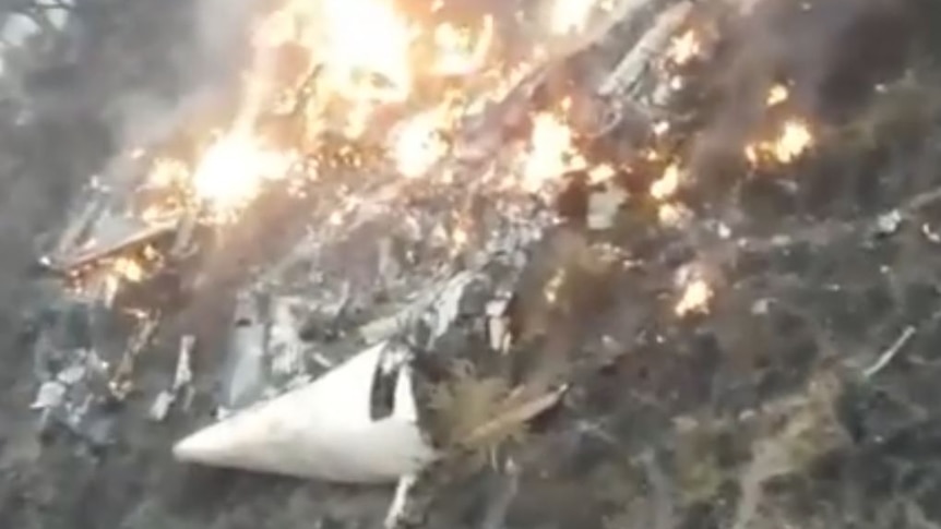 A Pakistan International Airlines flight crash.