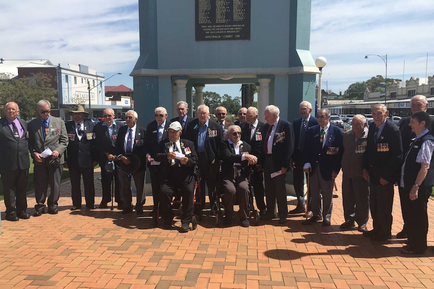 Members of the BCOF 1946-52 meet for the last time in Junee NSW