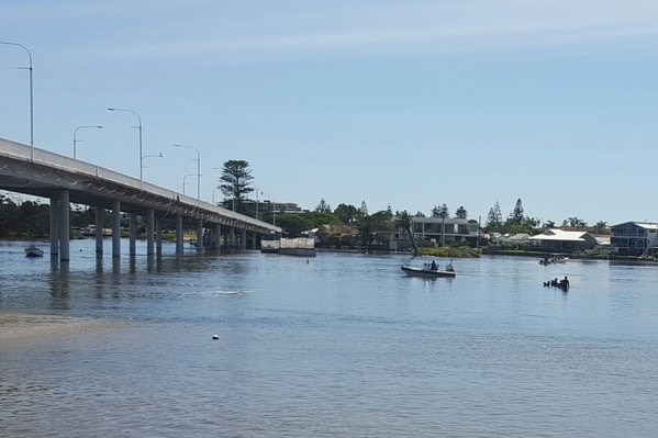 Two men, a man aged 65 and his son-in-law aged 38, went missing while prawn fishing at The Entrance.