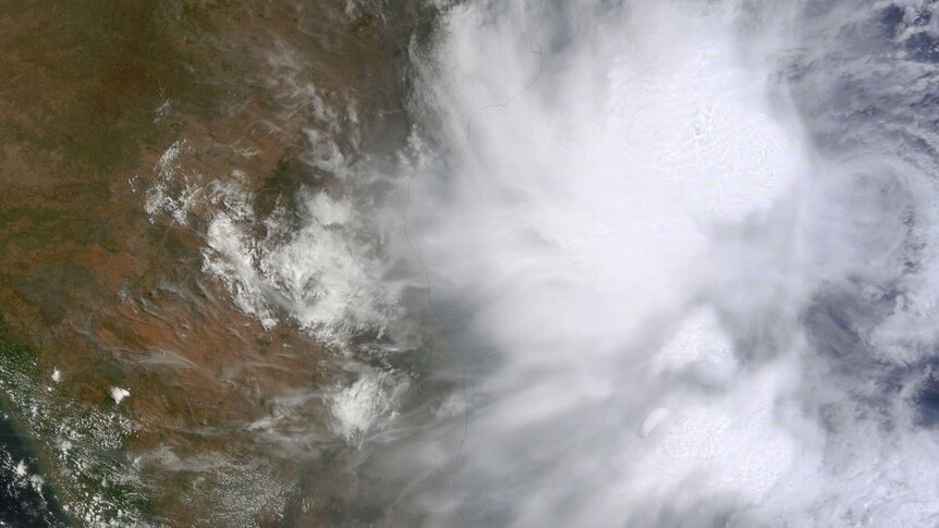 Satellite image of Cyclone Mahasen