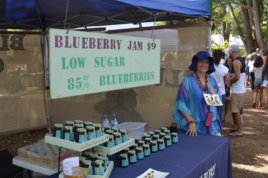 Blueberry stall with low GI jam
