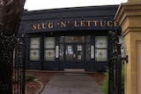 The front door entrance of the Slug 'n' Lettuce pub in Adelaide