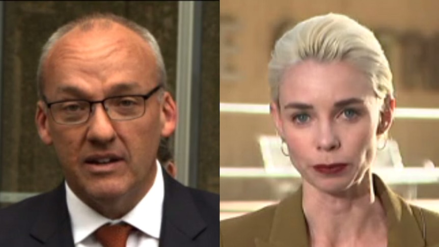 A composite image showing NSW Labor leader Luke Foley and ABC journalist Ashleigh Raper