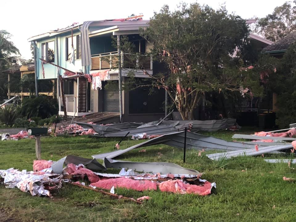Storm season's arrival on NSW midnorth coast sees 'mini cyclone' crash