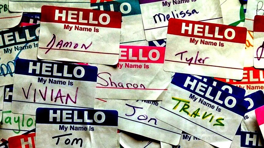 Hello, my name is... stickers.