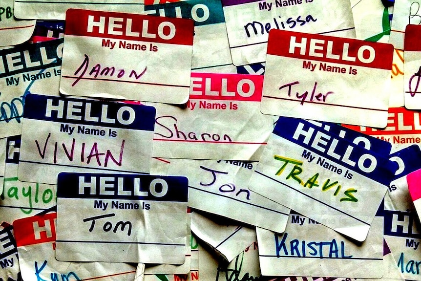 Hello, my name is... stickers.