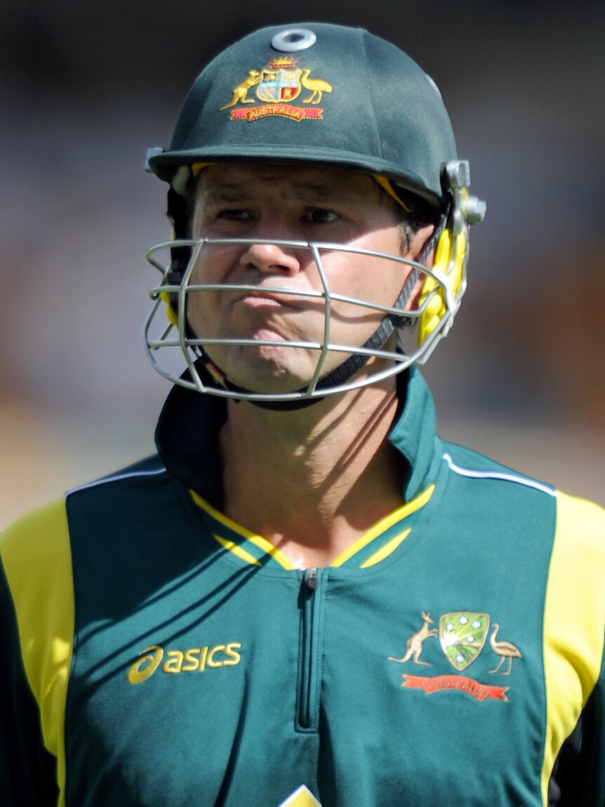 A dismal run with the bat meant it was untenable for selectors to keep Ponting in the side.