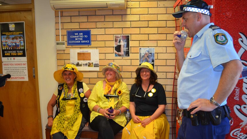 Knitting nannas arrested at protest