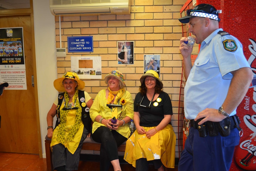 Knitting nannas arrested at protest