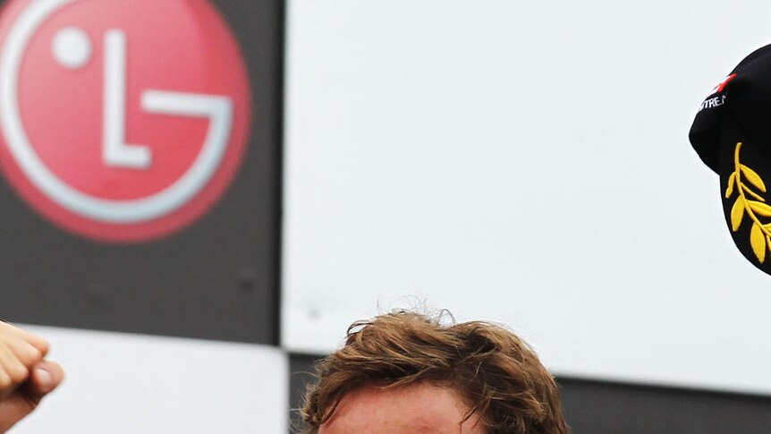 Jenson Button slotted a quick lap of 1:36.910 at the end of his stint to top the final practice in South Korea (file photo)