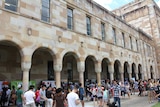 Orientation Week crowds at the University of Queensland