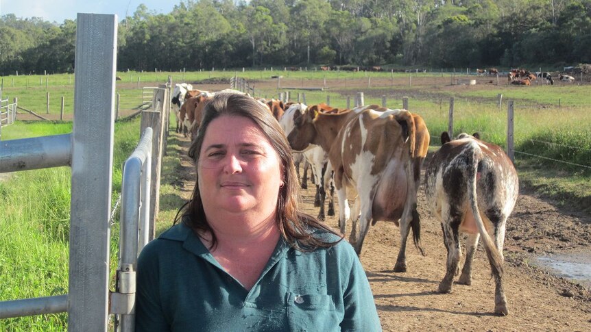 Gin Gin dairy farmer Michelle Anderson is selling her farm, citing poor prices for her product.