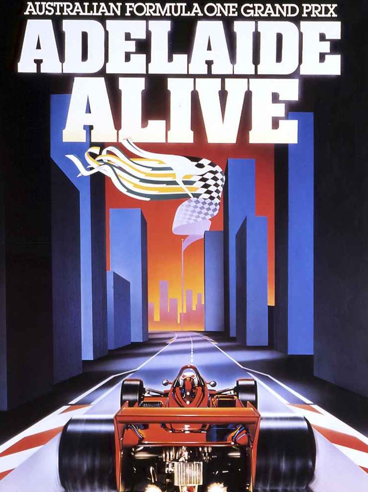 Adelaide Alive Formula One promotion poster