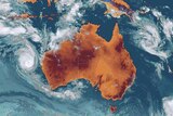 An infrared satellite image of the Australian region taken about 1:30pm (AEST) on January 28, 2011.