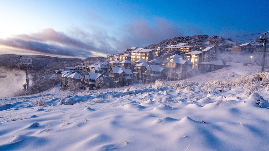 Mount Hotham after a dump of pre-season snow