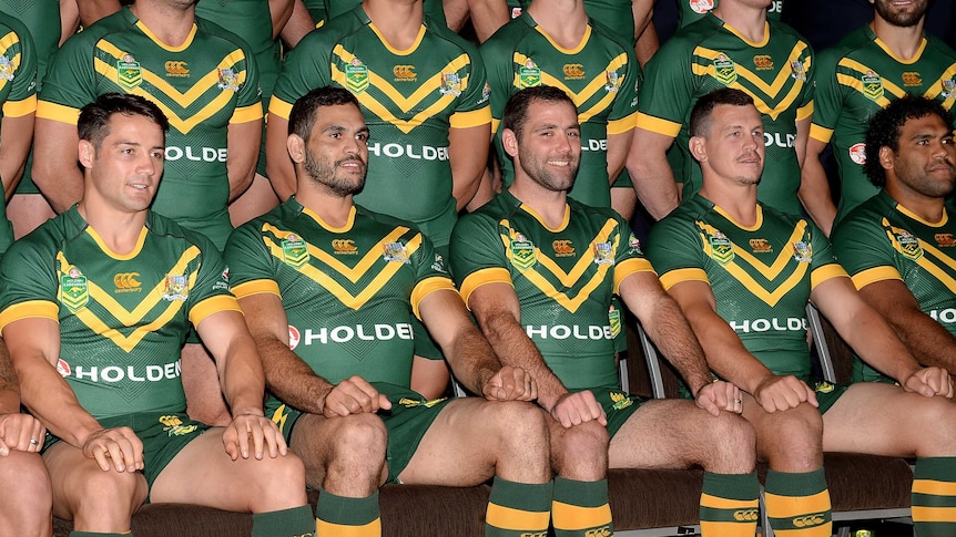 Kangaroos team photo ahead of Four Nations