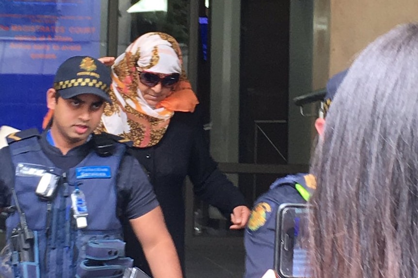 Saeed Noori's mother outside court