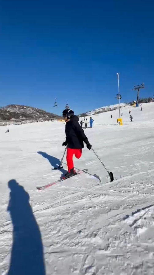 Skier training for 2030 Winter Paralympics only a year after discovering sport