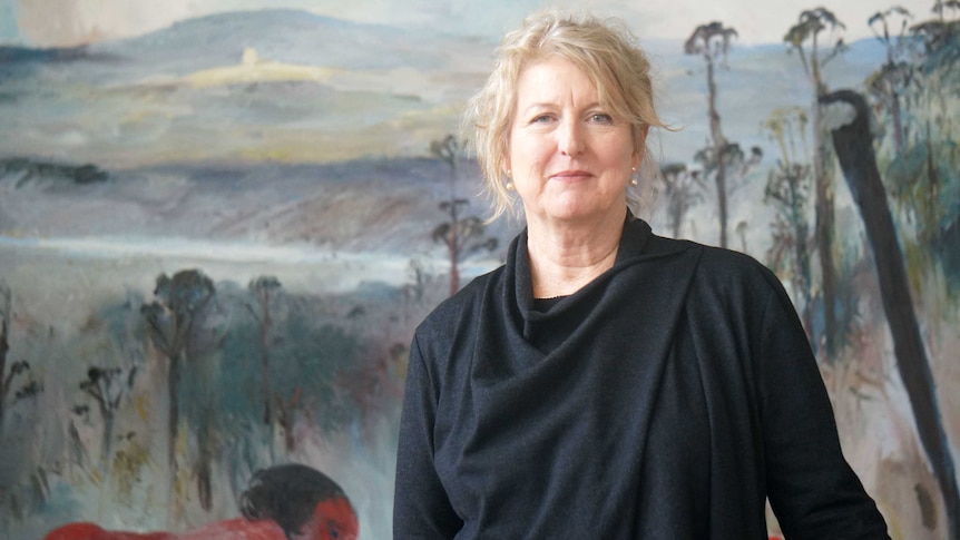 Bundanon Trust CEO Deborah Ely in front of an Arthur Boyd painting.