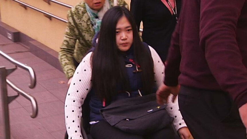 Chinese student Ginger Jiang at an inquest into the Bankstown fire
