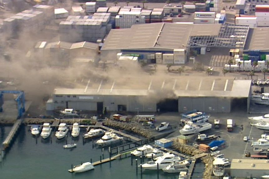 North Fremantle boat fire