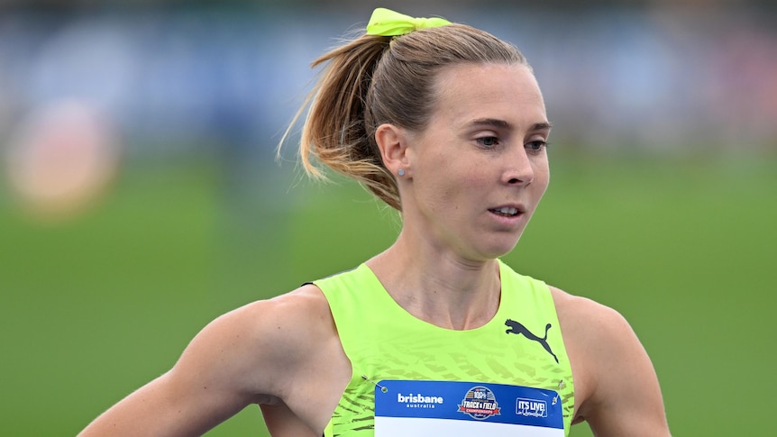 An Australian female 1,500m athlete competing at the national championships in 2023.