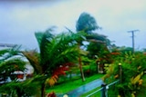 Winds tear through trees as Cyclone Tomas crosses over the Fiji
