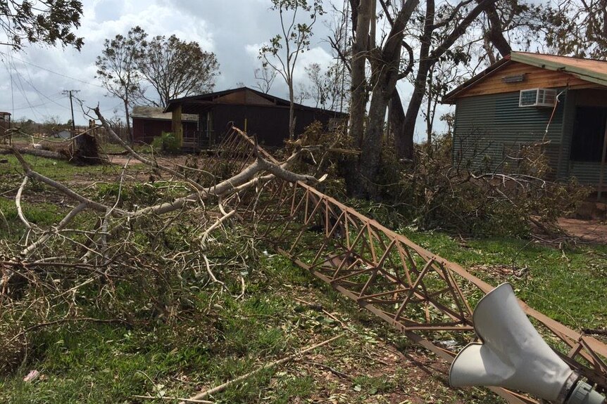 Cyclone damage in Galiwinku