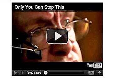 The YouTube clip featured an image of Stephen Hawking