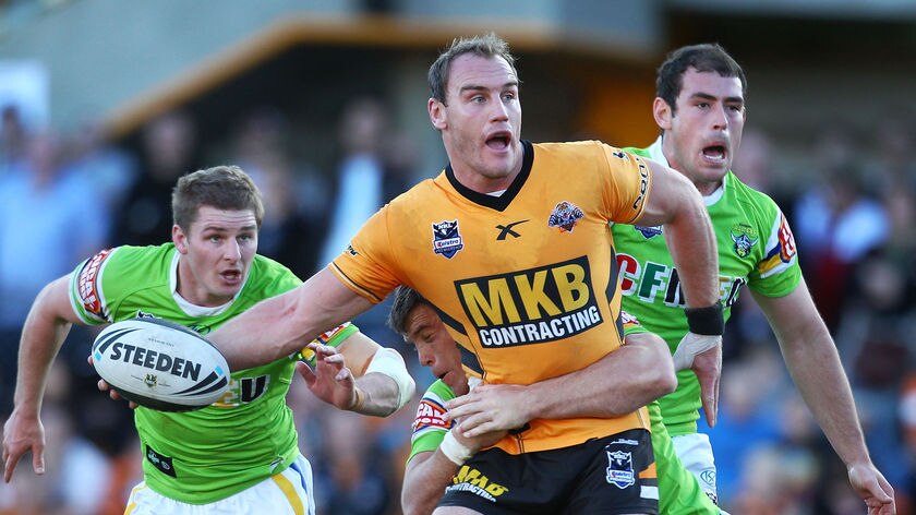 Tigers forward Gareth Ellis is free to take on the Raiders after being cleared of a high shot