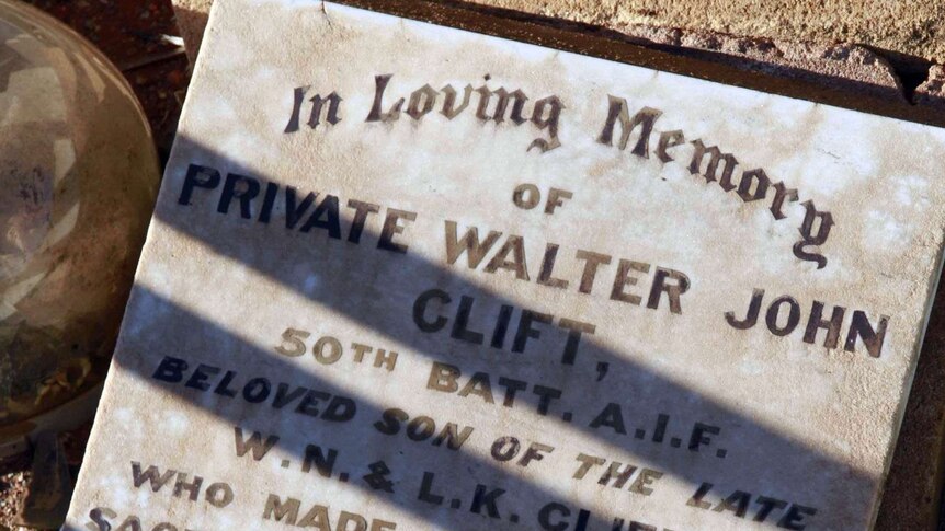 Private Walter Clift of Broken Hill was killed alongside his nephew at Pozieres on August 16, 1916.