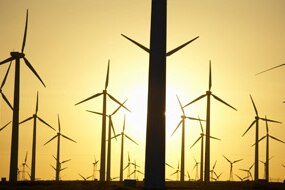 File photo: Wind Farm at Sunset (Thinkstock: Photodisc)