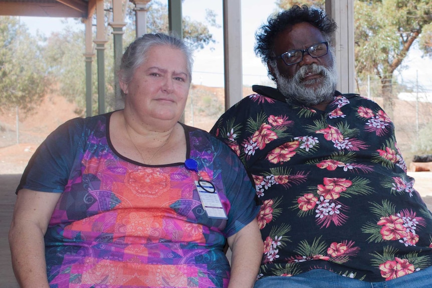 Paediatrician Christine Jeffries-Stokes and Aboriginal pastor Geoffrey Stokes in Kalgoorlie.