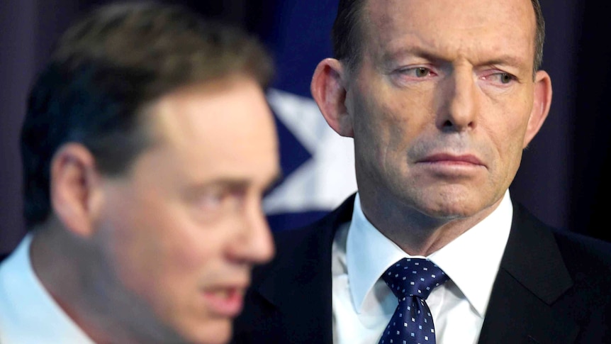 Tony Abbott and Greg Hunt announce emissions target