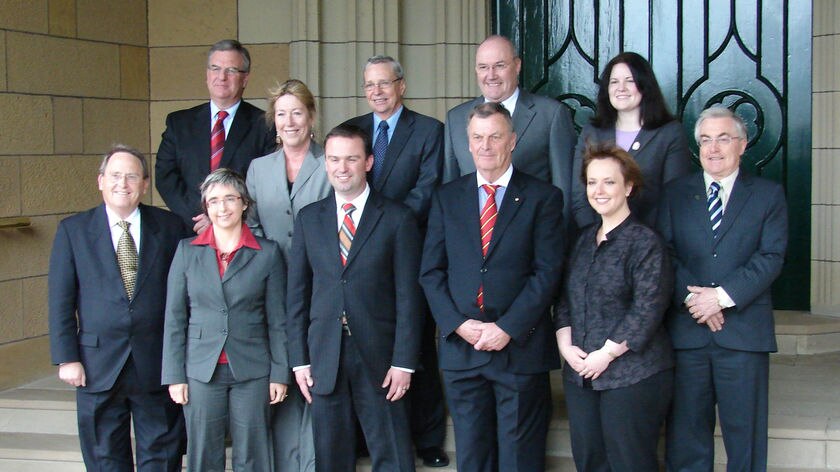 The Tasmanian Cabinet after the September swearing in.