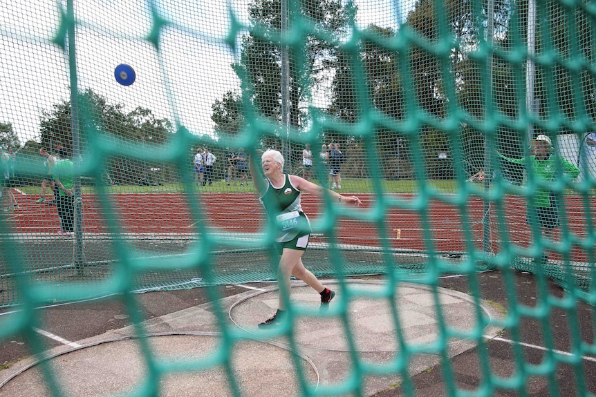 Discus thrower competes in Tasmania