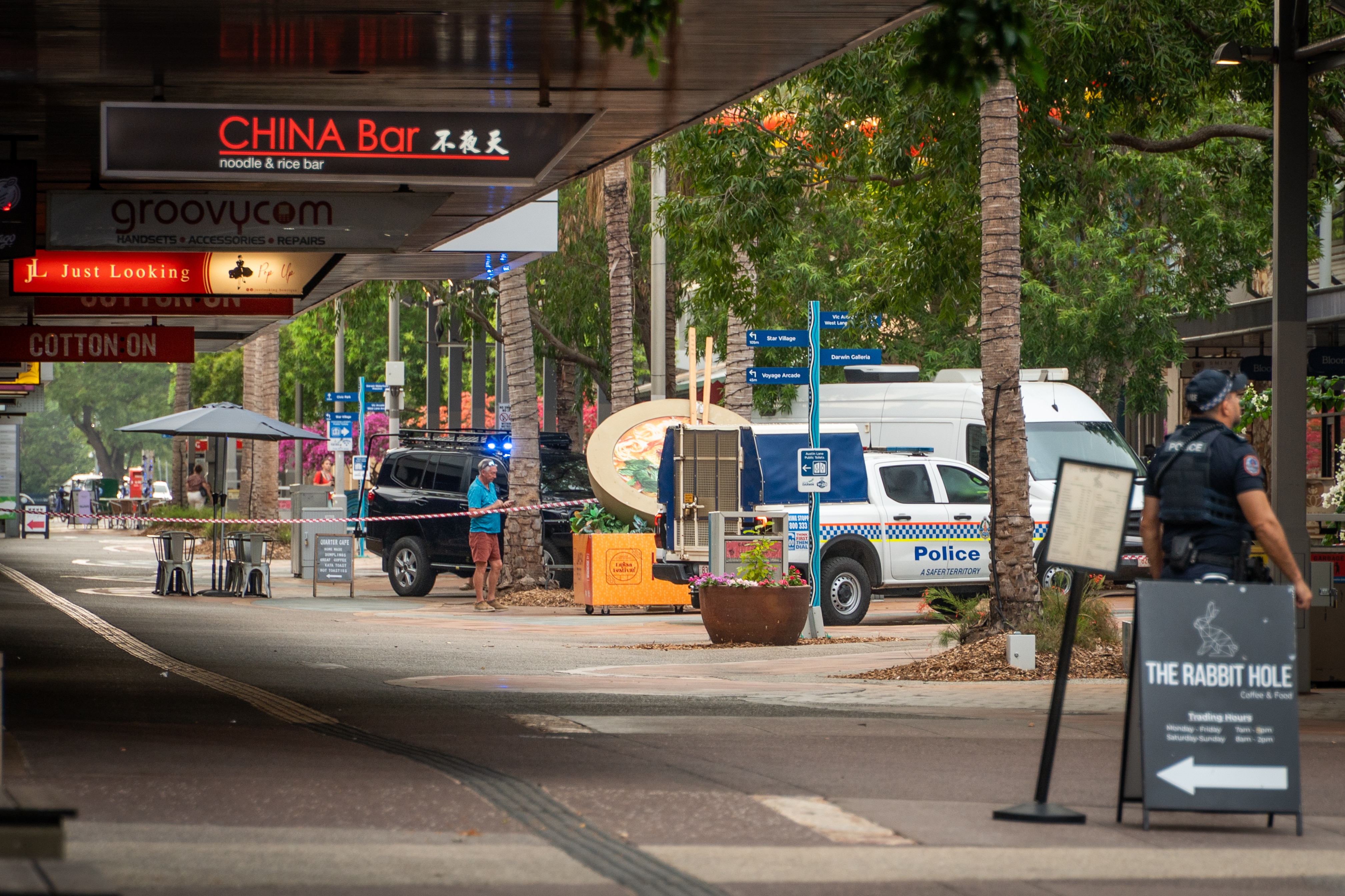 Darwin's Smith Street Mall reopens to public after false report of ...
