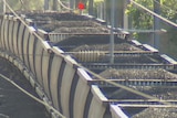 a loaded coal train