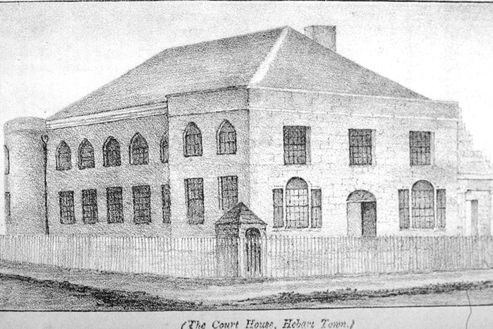 The Court House in Hobart, 1834