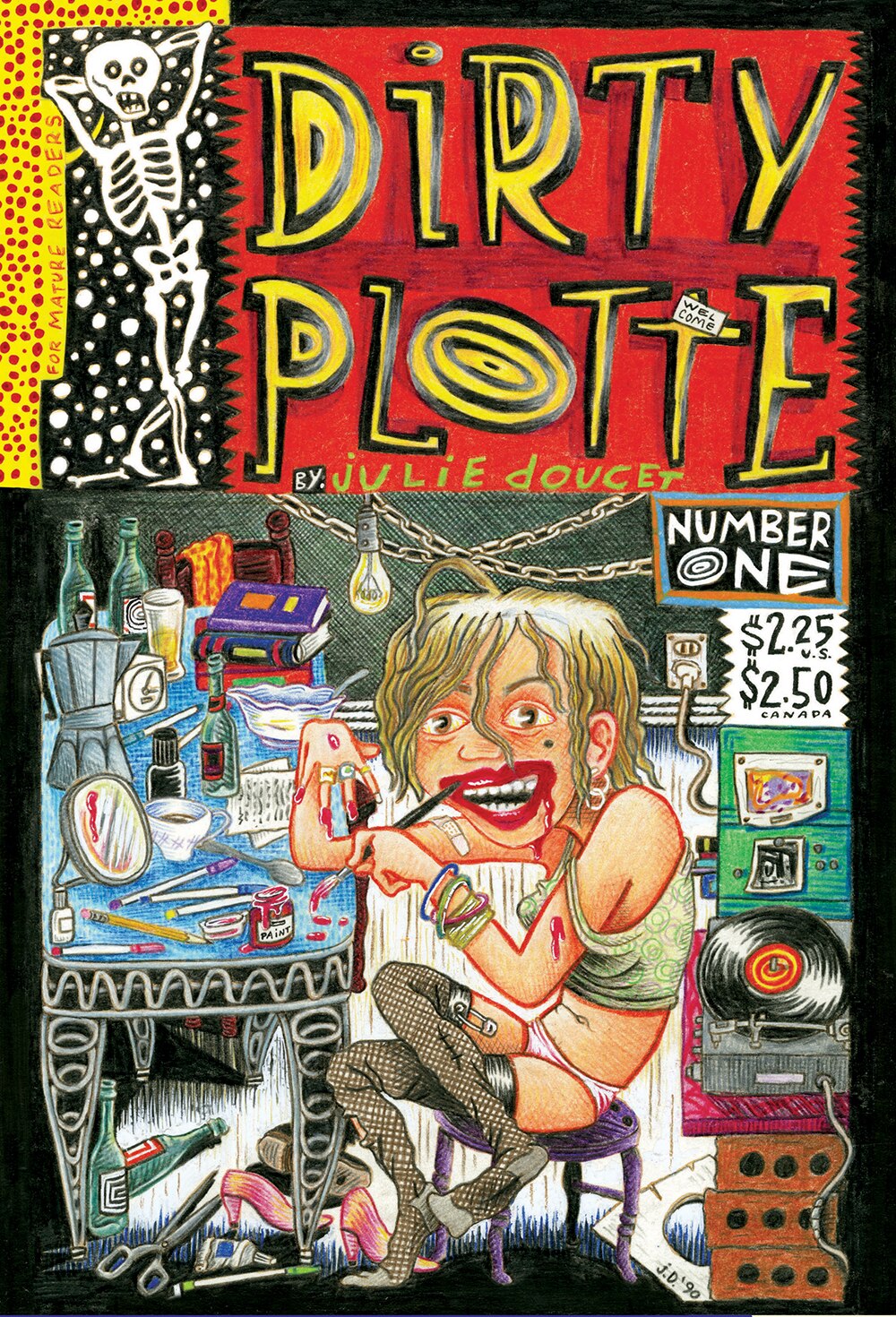 Book cover of Dirty Plotte by Julie Doucet (1991-1998)