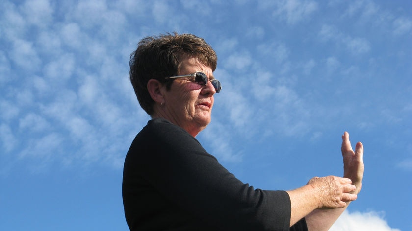 Tai Chi practitioner, Wendy Broomhall, of Wynyard Tasmania.