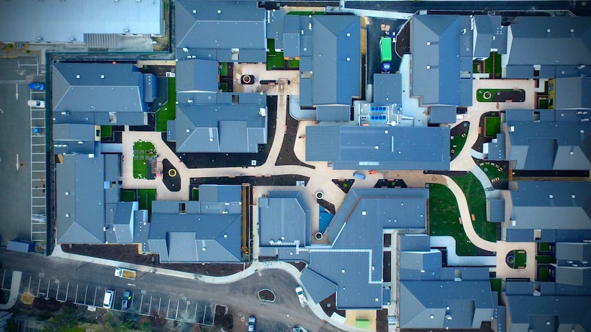 An aerial shot of the Korongee dementia village