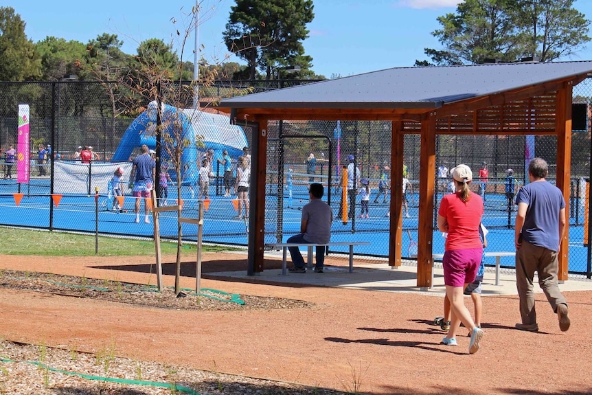 The Kyrgios family have agreed to fund a shade area like this one at Lyneham.