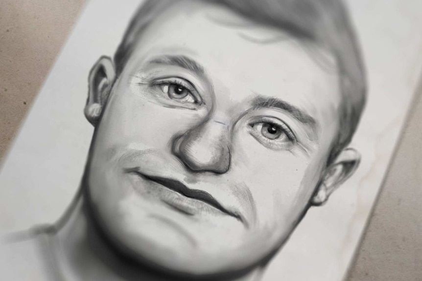An illustration of Andrew Norris, the man Kelli Lane says was the biological father of her baby, Tegan.