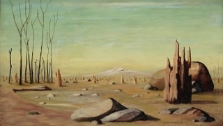 Russell Drysdale's Anthills on Rocky Plain (1950)