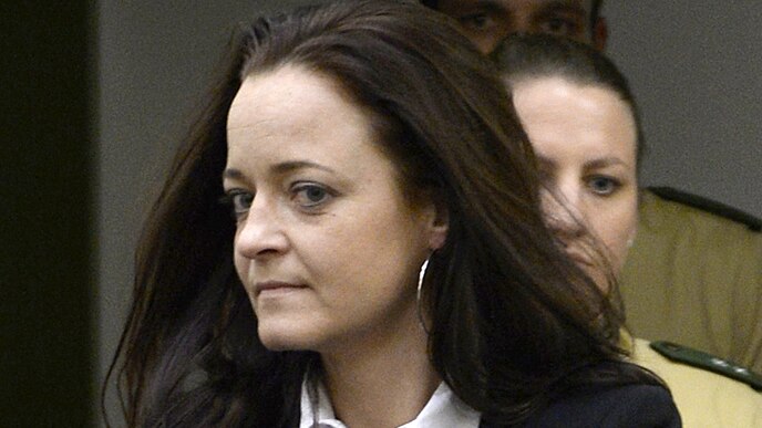 Beate Zschaepe on day one of her trial