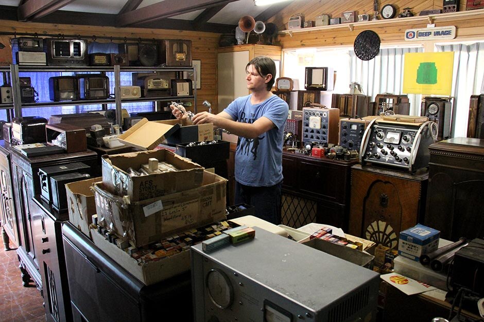 Sunshine Coast man shows off passion for vintage TVs and