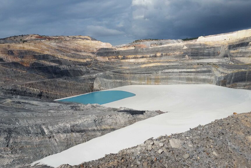 Stanwell Corporation's Meandu mine near Nanango is full of fly-ash in June 2016