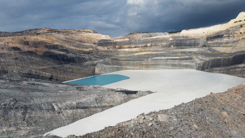 Stanwell Corporation's Meandu mine near Nanango is full of fly-ash in June 2016