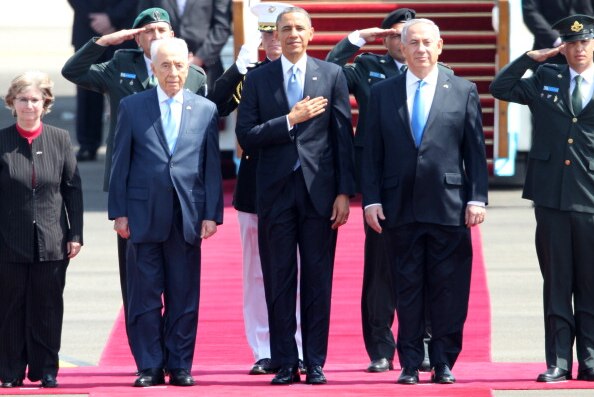 US President Barack Obama arrives in Tel Aviv, Israel